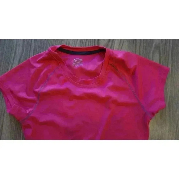C9 by Champion Women's Hot Pink SHORT SLEEVE SEMI FITTED Short Sleeve Shirt, Siz - Picture 4 of 12